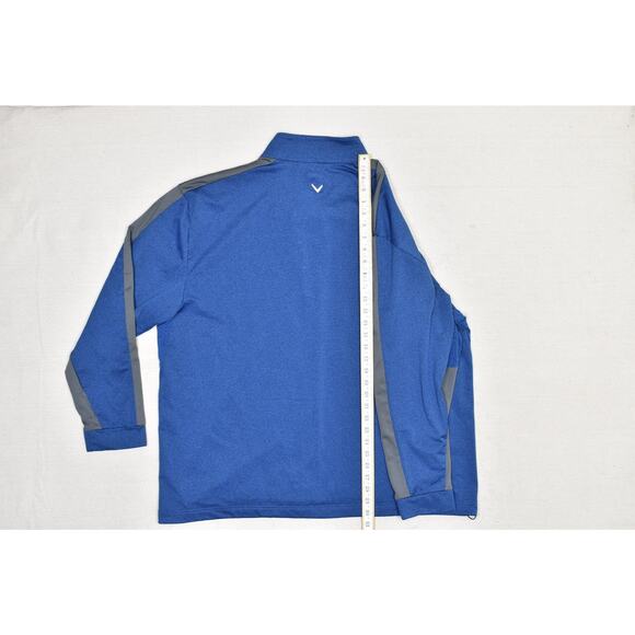 Callaway Men's Blue 1/4 Zip Pullover Golf Sweatshirt Regular Size 2XL Sweater - Picture 6 of 8